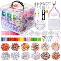 ZESTAW XXL KORALIKI DO ROBIENIA BIŻUTERII BRANSOLETEK NASZYJNIKÓW LITERKI