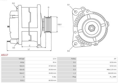 Alternator AS-PL A5117 na Arena.pl