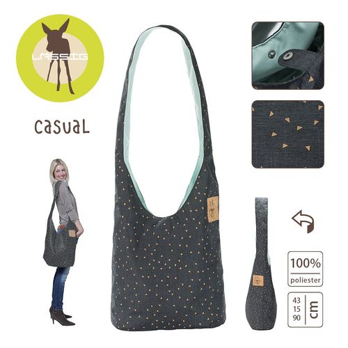 Lassig - Casual Label Torba Fan Shopper Triangle dark grey na Arena.pl