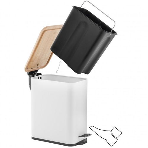 Zestaw łazienkowy Kosz na śmieci i stojak na szczotkę i papier  bialy bmbu na Arena.pl