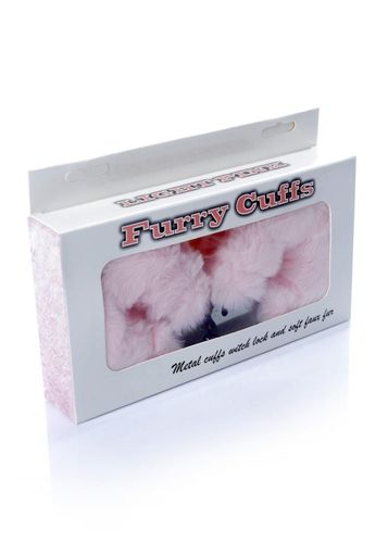 Kajdanki Fetish B - Series- Furry Cuffs Light Pink na Arena.pl