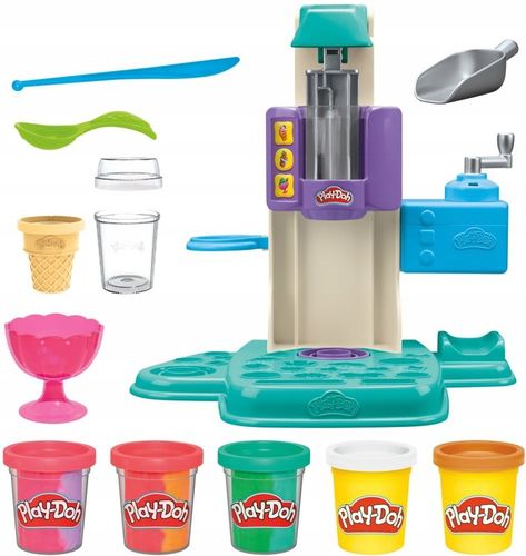 CIASTOLINA Play-Doh Lodziarnia Tęczowe ZAKRĘCONE LODY Zestaw Hasbro G0028 na Arena.pl