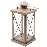 lampion metalowy  18 x 18 x 40 cm antracyt