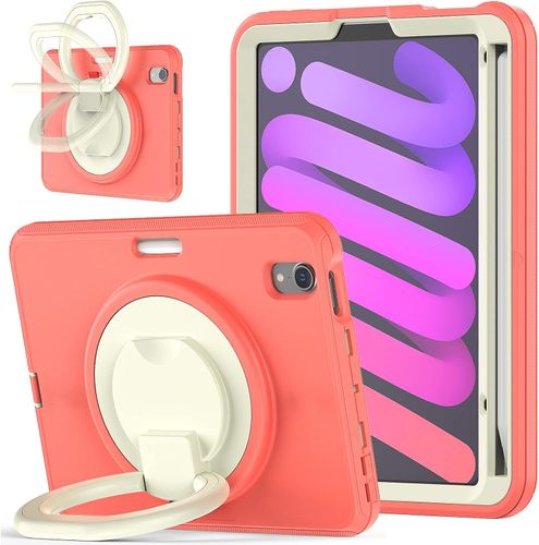 Etui do iPad Mini 6 8.3" z Podstawką i Paskiem na Ramię Różowe na Arena.pl