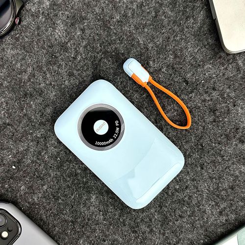 Powerbank K21 Mini 10000mAh 22.5W USB-A / USB-C - niebieski na Arena.pl