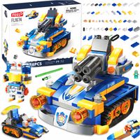 KLOCKI KONSTRUKCYJNE 5W1 CZOŁG ROBOT ŁAZIK ŚMIGLOWIEC POJAZDY 174 EL. 5W1