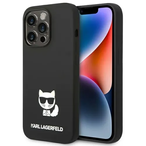 Etui Karl Lagerfeld Silicone Choupette Body na iPhone 14 Pro Max - czarne na Arena.pl