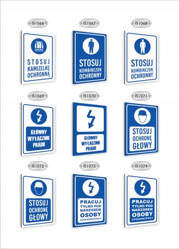 Tabliczka znak informacyjny nadruk uv dibond 40x30 STOSUJ OCHRONĘ OCZU na Arena.pl