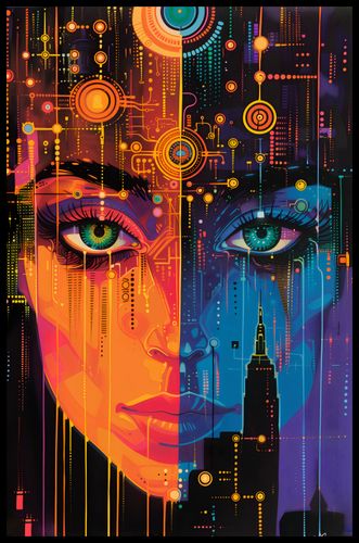 Plakat 53x81cm Cyfrowa Psyche na Arena.pl