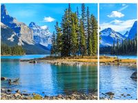 70X50CM JEZIORO MALIGNE DWÓJ OBRAZ NIESYMETRYCZNY