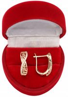 Złote KOLCZYKI ze stali chirurgicznej 316L K193 GRECKIE GRECJA ELEGANCKIE