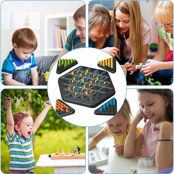 TRIGGLE BOARD GAME CHAIN TRIANGLE CHESS GAME, DESKTOP INTERACTIVE GAME 3D zdjęcie 13