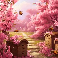 Plakat 20x20cm Życie w Ulach