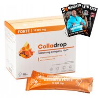 AURA KOLAGEN MORSKI FORTE COLLADROP + Q10 + WIT C SKÓRA 30 szt 10000 mg