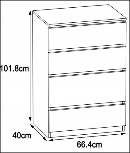 Komoda Szafka 4 szuflady na Arena.pl