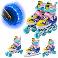 Łyżworolki 4w1 Rolki Rekreacyjne Łyżwy Z Regulacją Rolko-Wrotki METEOR