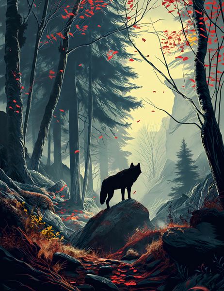 Plakat 50x65cm Leśne Echa zdjęcie 1