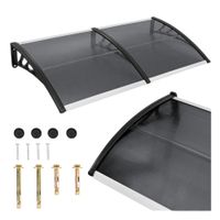 Daszek nad drzwi zadaszenie 200x100 cm szary