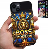 ETUI DO IPHONE 13 - BOSS LEW Z KORONĄ NA TARCZY CASE + FOLIA