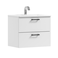 Szafka łazienkowa wisząca LUNA 80 biały z umywalką Alto (W2)