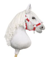 kantar regulowany dla konia hobby horse a3 - czerwony