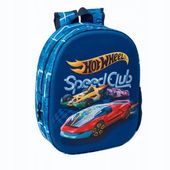 Plecak Przedszkolny Dziecięcy 3D Dla Chłopca Duży Hot Wheels Niebieski