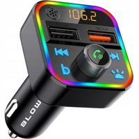 TRANSMITER FM BLUETOOTH MP3 SD ŁADOWARKA 2xUSB RGB SZYBKIE ŁADOWANIE QC3.0