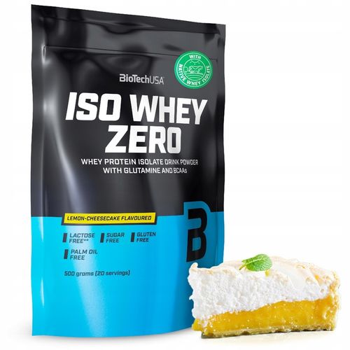 BIOTECH ISO WHEY ZERO 1000g PROTEIN ISOLATE WPI EAA 2x500g Sernik Cytrynowy na Arena.pl