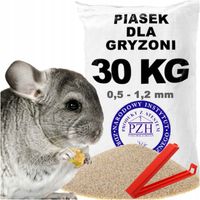 Piasek pył kąpielowy dla szynszyli fretki chomika płukany suchy atest 30KG