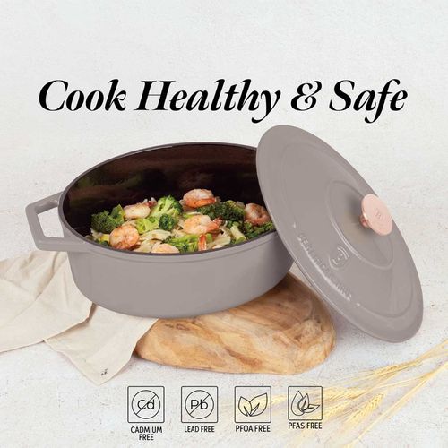 emaliowana brytfanna żeliwna 30cm berlinger haus bh-6541 taupe na Arena.pl