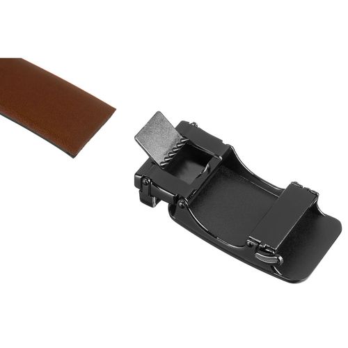 skórzany pasek męski w brązowym kolorze z klamrą - peterson 105 na Arena.pl