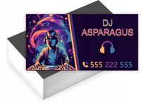 Wizytówki firmowe reklamowe 100szt różne wzory duży wybór DJ twoja nazwa