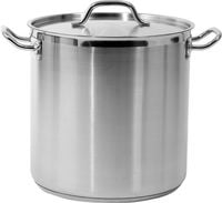 garnek wysoki z pokrywką ze stali nierdzewnej 32x32cm,25.7l. - yg-00006