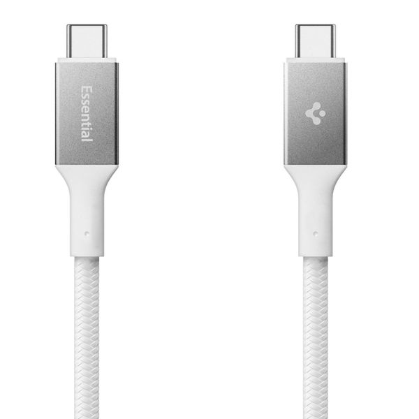 spigen eb10015cc essential type-c cable 100w 150cm white zdjęcie 2