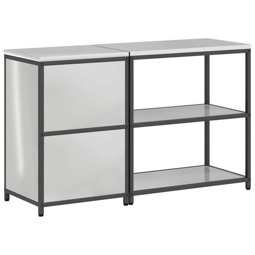 Zestaw do przechowywania w kuchni z półką 2 pcs Srebrny na Arena.pl