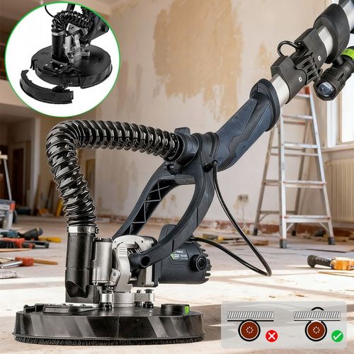 SZLIFIERKA ŻYRAFA DO GIPSU GŁADZI TYNKU LED DWIE GŁOWICE PAPIER X24 na Arena.pl