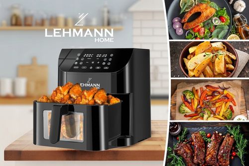 FRYTKOWNICA BEZTŁUSZCZOWA FRYTOWNICA 8L PIEKARNIK AIRFRYER DWUKOMOROWA na Arena.pl