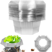 Osłona Przeciw Ślimakom 30 Sztuk Przezroczysta 24 x 12 cm Ochrona Roślin