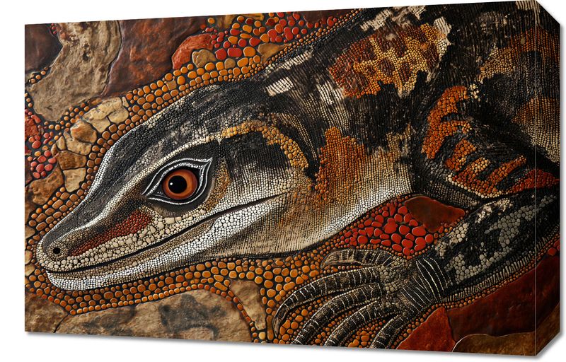 Obraz 60x40cm Oko Jaszczurki zdjęcie 1