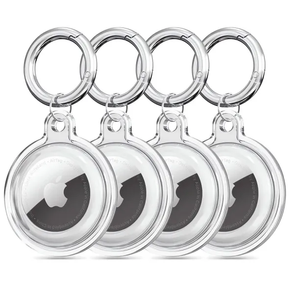 Etui Tech-Protect Icon 4-pack na Apple AirTag - przezroczyste zdjęcie 1