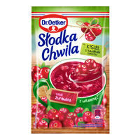 DR OETKER KISIEL SŁODKA CHWILA ŻURAWINA Z KAWAŁKAMI OWOCÓW 32,5G