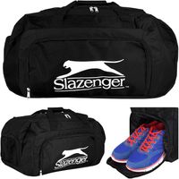 Czarna Duża Pojemna Torba podróżna Slazenger 50l Podróż Siłownia Praca