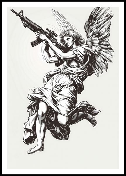 Plakat 68x98cm Anioł Wojny zdjęcie 3