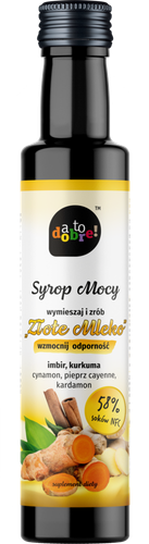 A to Dobre! Złote Mleko Syrop Mocy Kurkuma Imbir 250ml na Arena.pl