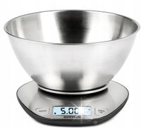 WAGA KUCHENNA Z MISĄ STAL DUŻY WYŚWIETLACZ LCD 5KG G3Ferrari G20062