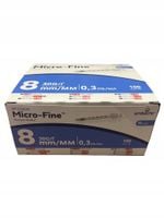 Strzykawki insulinowe 0,3 ml EMBECTA Micro-Fine z igłą G30 0,30x8mm 100 szt