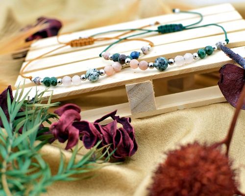 Bransoletka Znak Zodiaku BYK Naturalne Kamienie Zodiak na Arena.pl