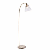 Salonowa lampa podłogowa Hansen 77860 Endon mosiądz przezroczysta
