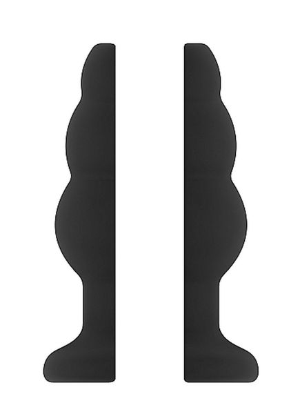 No.50 - Medium Hollow Tunnel Butt Plug - 4 Inch - Black zdjęcie 3