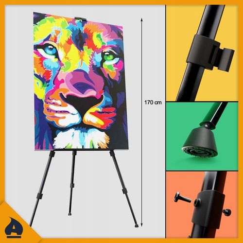 Zestaw Do Malowania Malarski Artystyczny Sztaluga Farby Płótna Dla Dzieci na Arena.pl